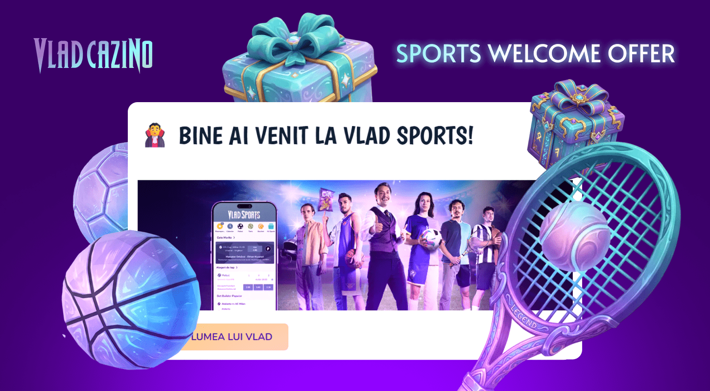 Online Vlad Cazino offers to use the sports welcome bonus