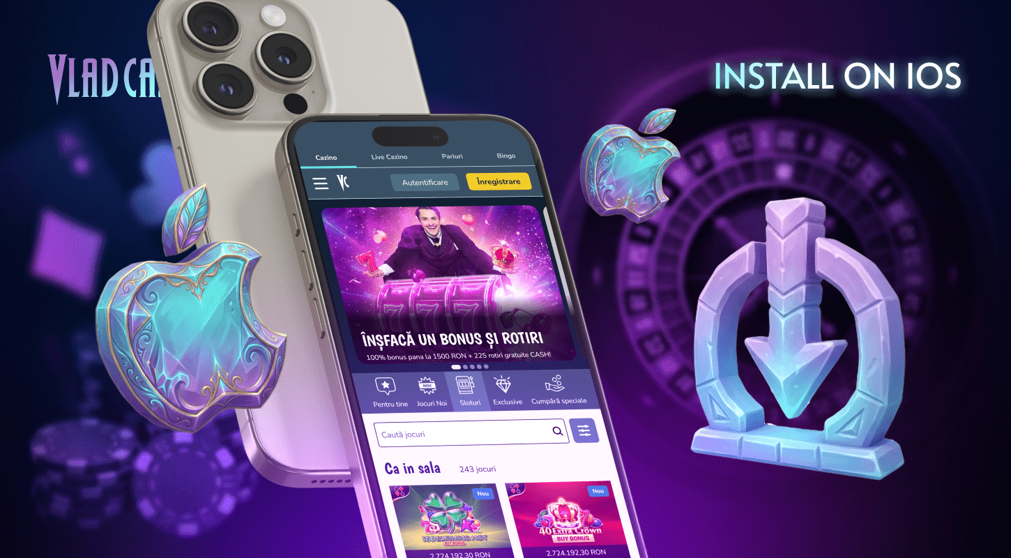Download the Vlad Cazino UK Online application for iOS