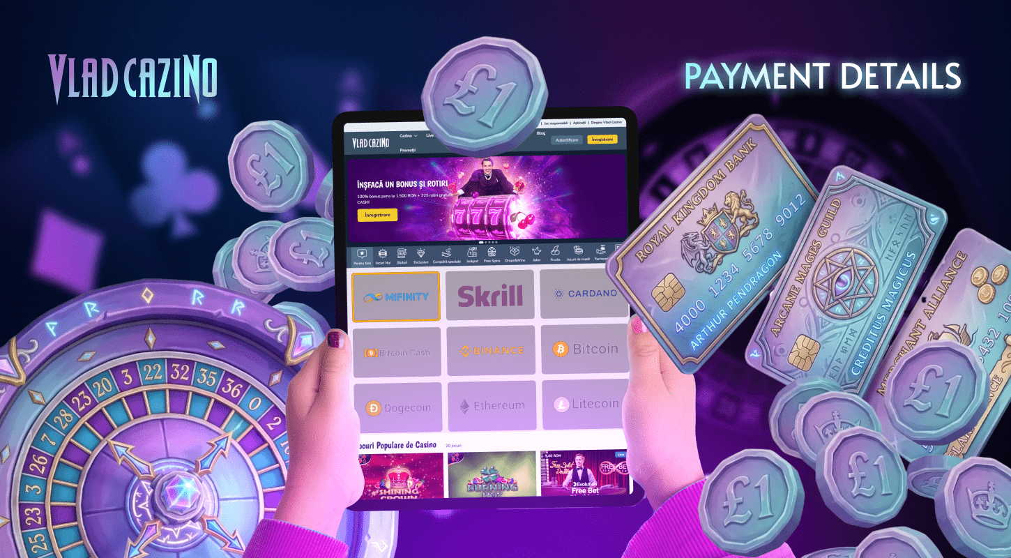 After registering with Vlad Cazino UK, you need to make a deposit