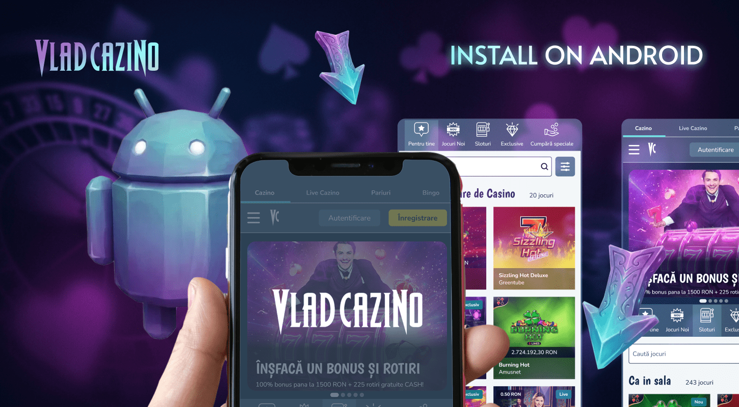 Download the Vlad Cazino UK Online application for android