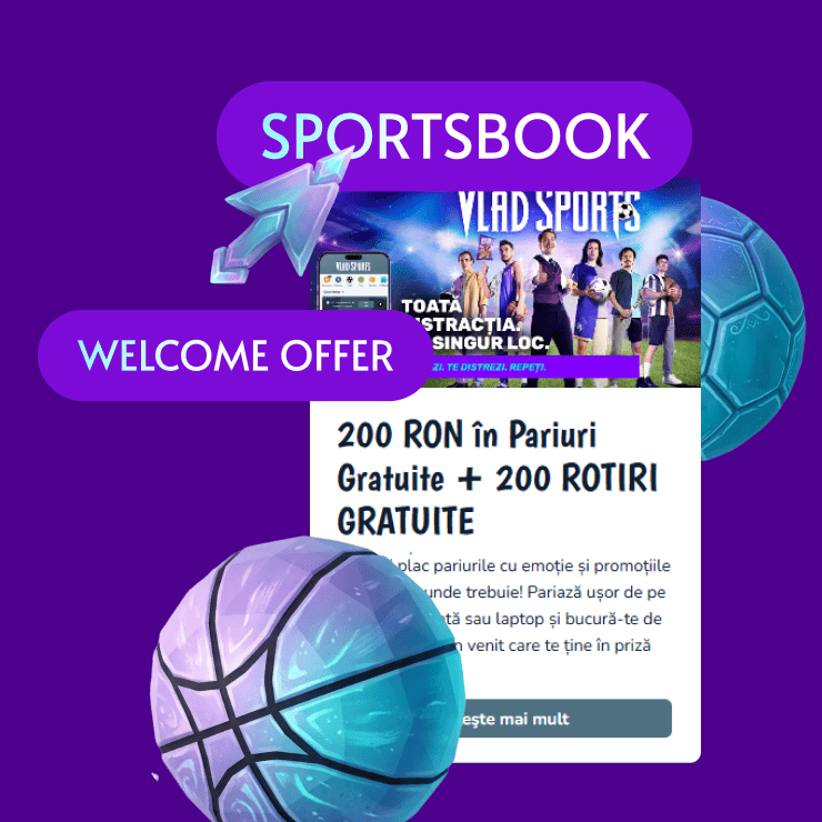 Check out the welcome sports bonus at Vlad Cazino UK