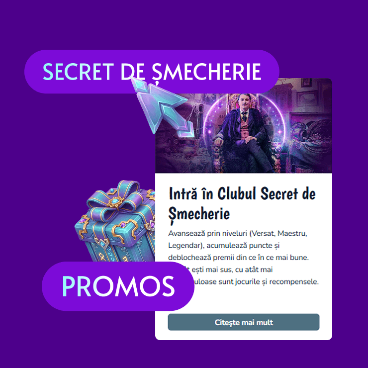 Clubul Secret de Șmecherie Bonus at Vlad Cazino