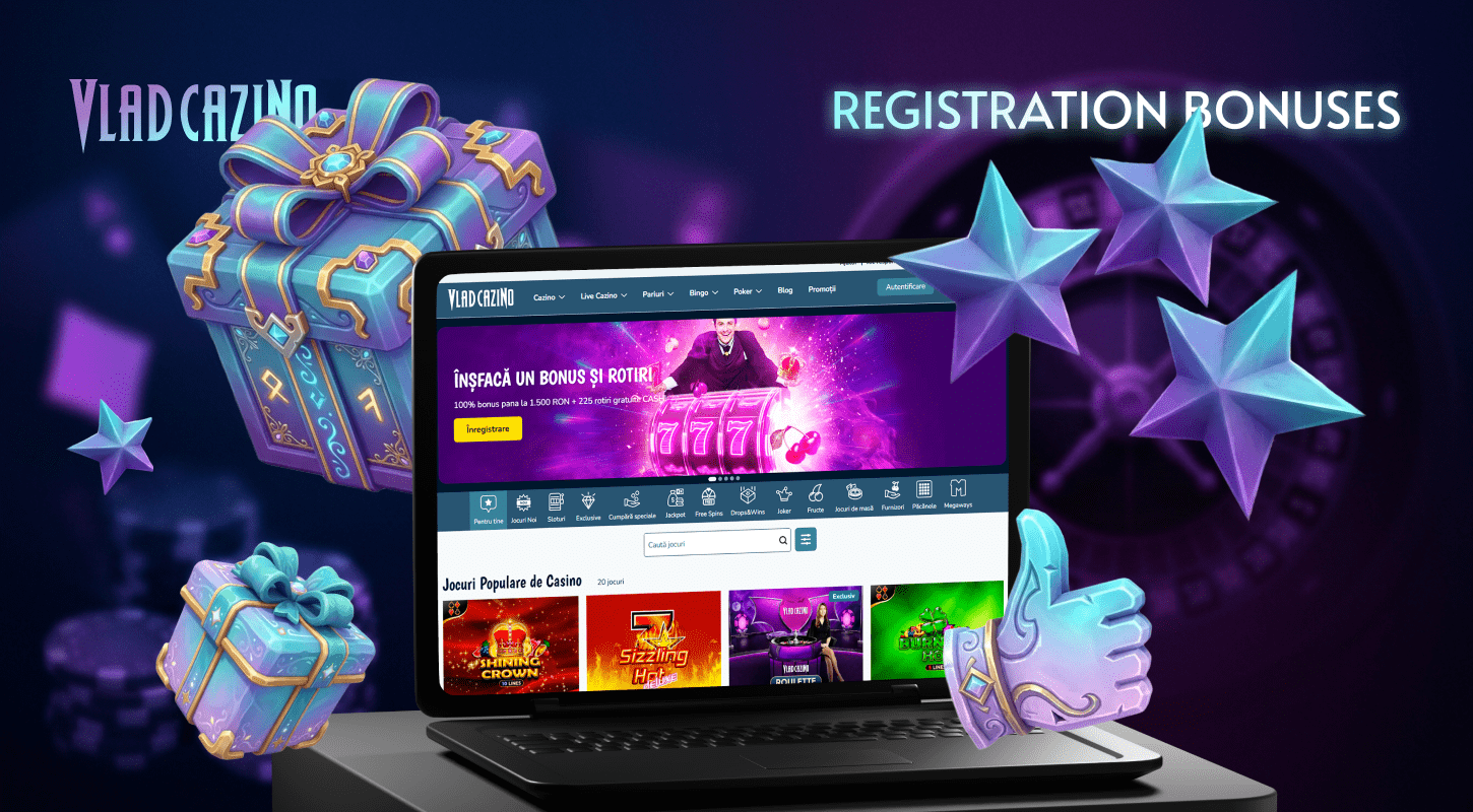 After registering with Vlad Cazino UK, bonuses are waiting for you.