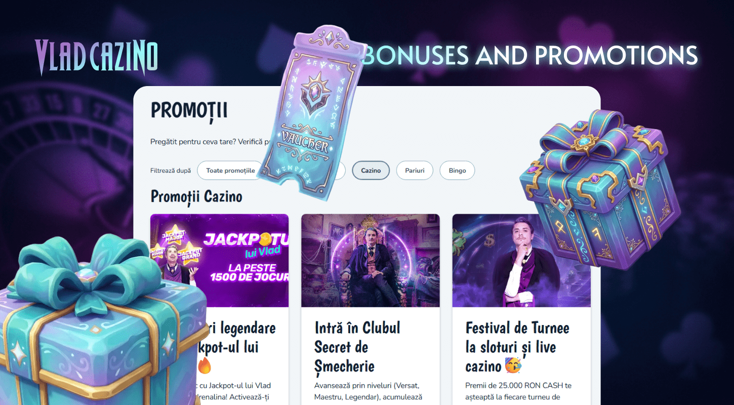 Get the best bonuses from online Vlad Cazino