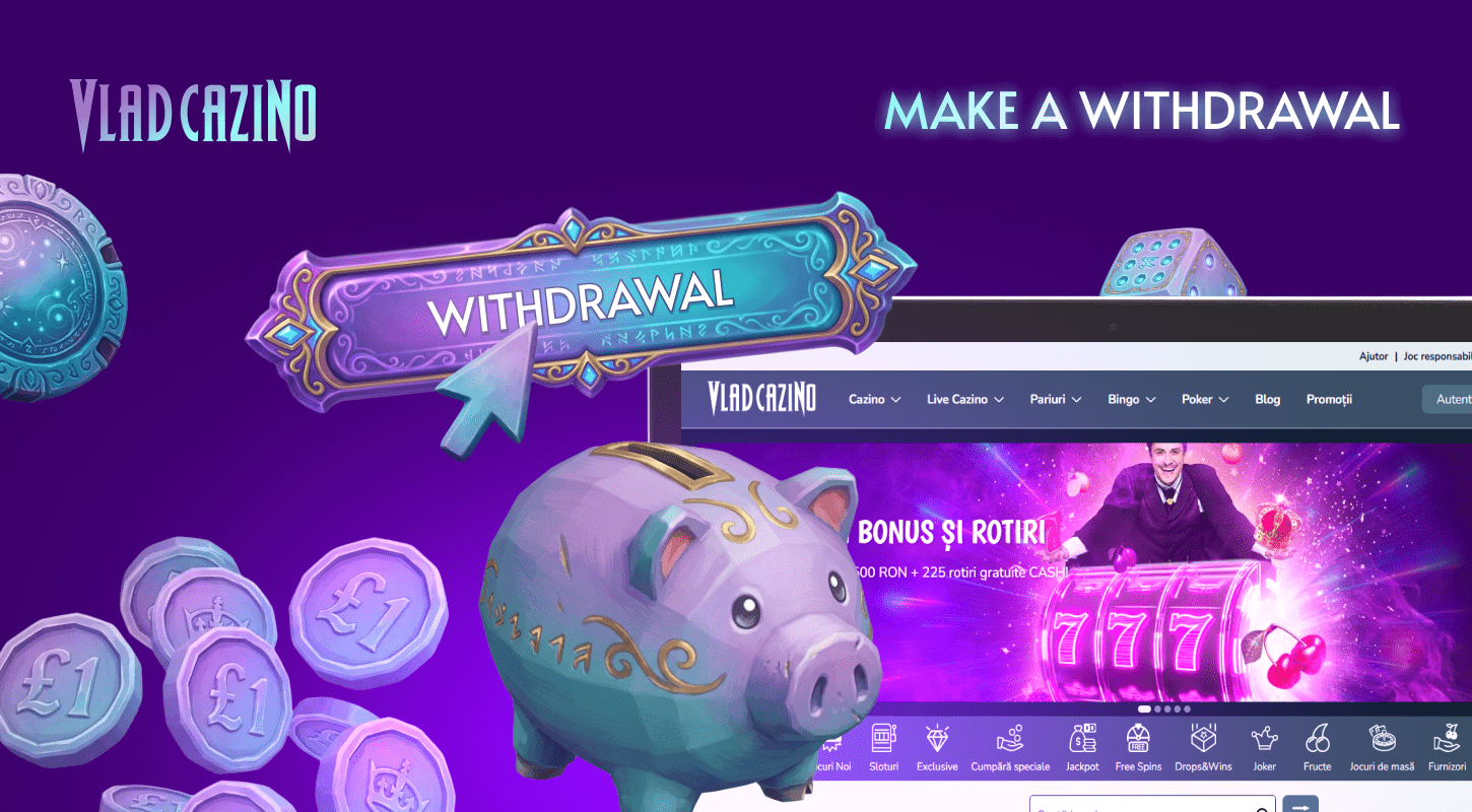 In Vlad Cazino UK, you can make a winning withdrawal in a couple of steps